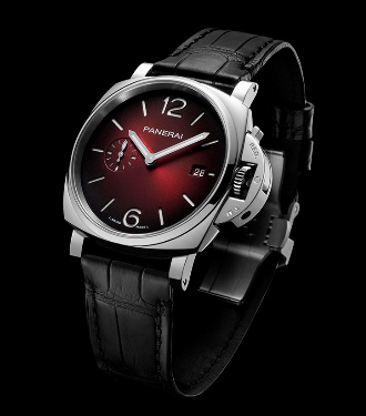 Panerai launches new Luminor Due series burgundy red watch