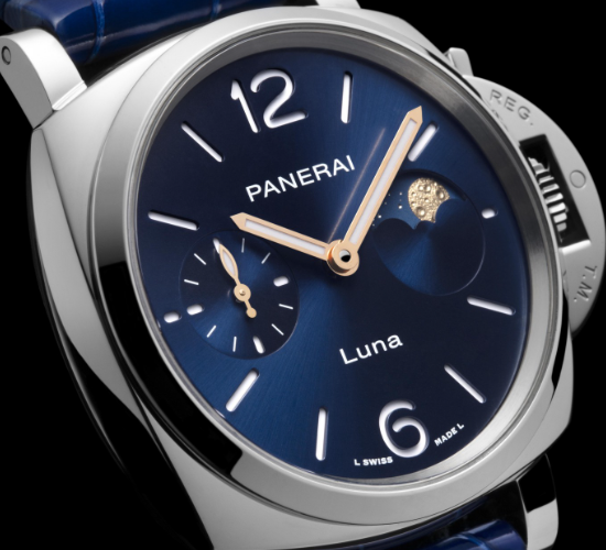 Replica Panerai’s iconic Luminor Due series unveils a new moon phase watch.