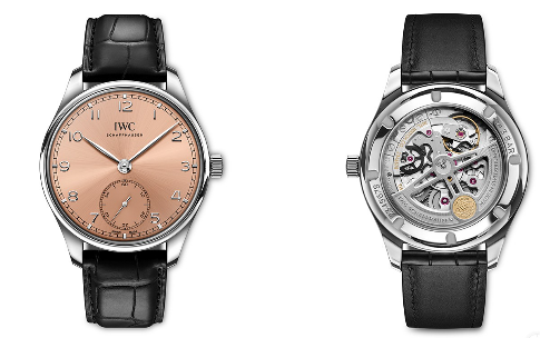 Replica IWC launches salmon-coloured PORTUGIESER Series Automatic Watch 40